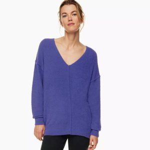Aritzia Hush Knit V-Neck Sweater